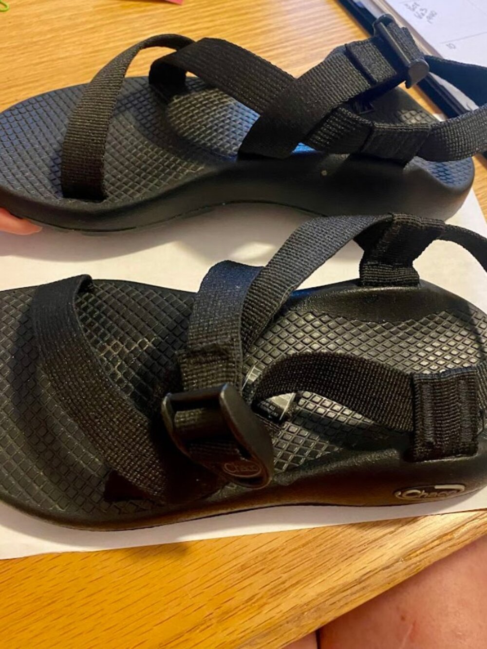 Chaco classic sandals BLACK womens size 6 - Picture 4 of 6
